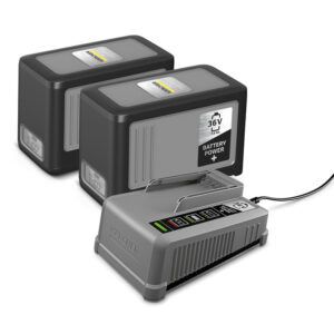 Set de început Kärcher Battery Power+ 36/75 – 2 acumulatori de 36 V / 7,5 Ah și încărcător rapid