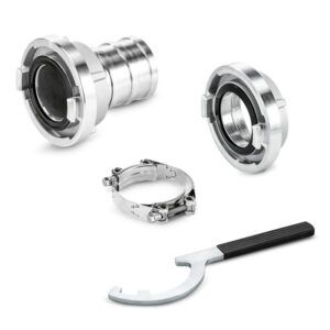 Kit accesorii Premium Kärcher pentru pompa WWP 45 – racorduri Storz B, coliere și cheie de cuplare