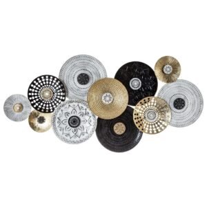 Decorațiune de perete Atmosphera Ivo din metal, 68 × 6 × 134 cm, multicolor