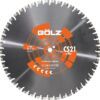 Disc diamantat Golz CS21 Ø 600 mm – alezaj 25,4 mm, segmente sudate cu laser de 3,8 mm pentru beton