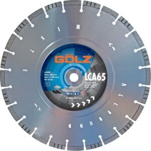 Disc diamantat Golz LCA65 Ø 450 mm – 32 de segmente sudate cu laser, pentru beton și asfalt