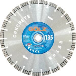 Disc diamantat Golz LT35 350 – Ø 350 mm, segmente turbo de 16 mm