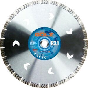 Disc diamantat Golz RX1 Ø 115 mm – alezaj 22,23 mm, allround pentru polizor unghiular