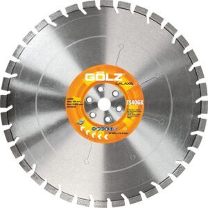 Disc diamantat Golz TS40GX Ø 267 mm – alezaj 25,4 mm, 24 de segmente turbo de 12 mm înălțime