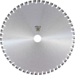 Disc diamantat Golz WS3-24 Ø 600 mm – alezaj 60 mm, segmente sudate cu laser pentru beton