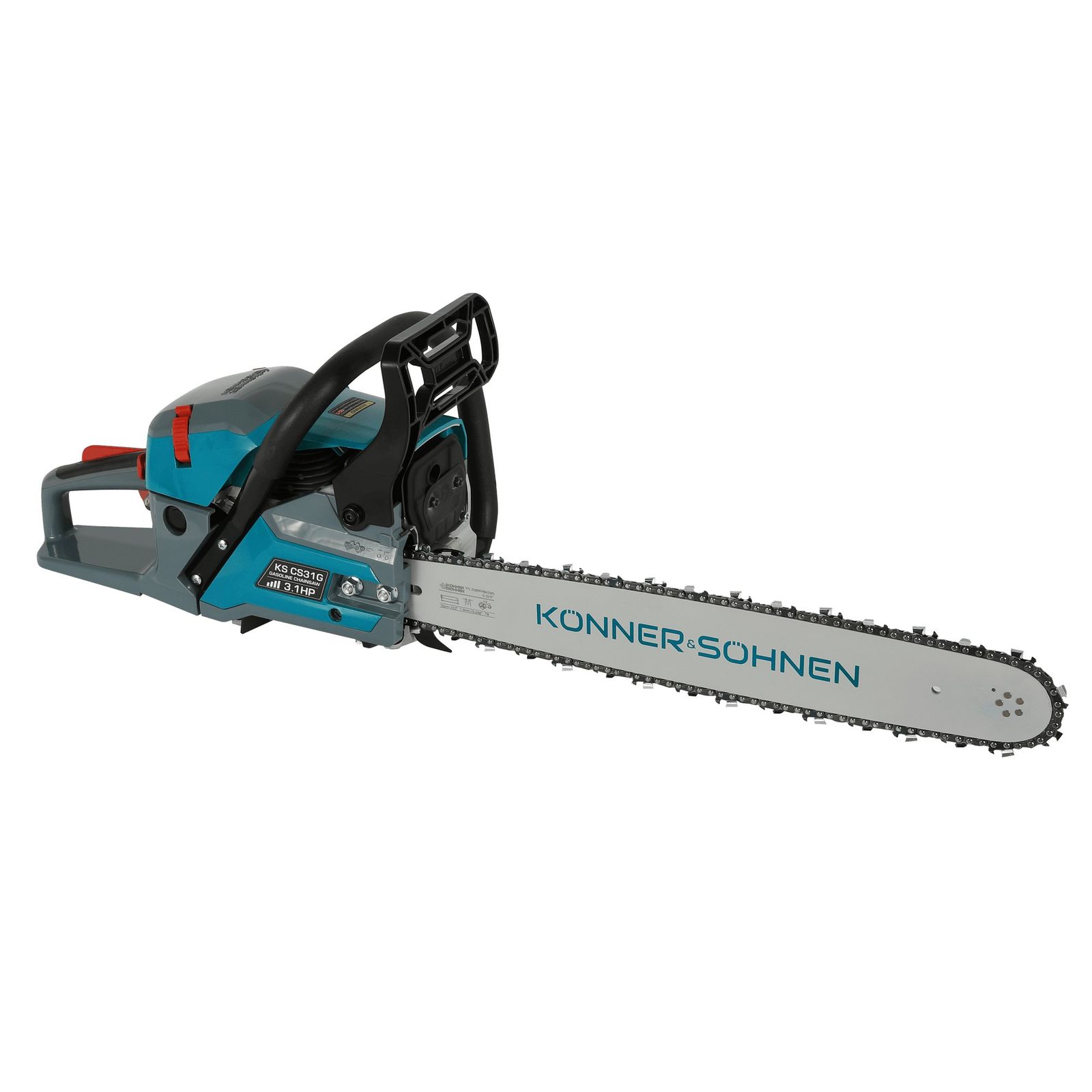 Drujbă pe benzină Könner & Söhnen KS CS31G-20 – 54,5 cm³, 3,1 CP, șină 50 cm