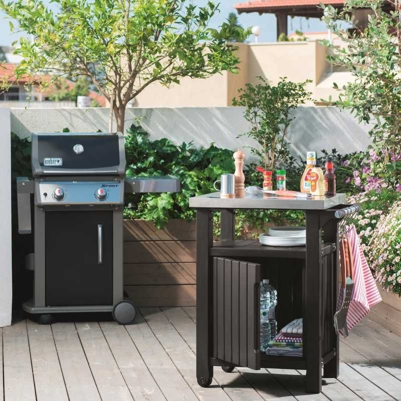 Dulap de terasă Keter Unity Classic grafit 105 L – 1 ușă, încuiabil - imagine 2
