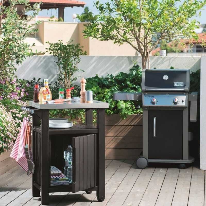 Dulap de terasă Keter Unity Classic grafit 105 L – 1 ușă, încuiabil - imagine 4