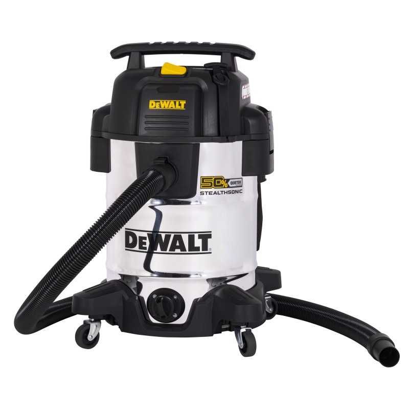 Aspirator umed-uscat DeWalt DXV38S-QT Stealthsonic – 38 l, inox, 800 W, sub 65 dB(A) - imagine 3