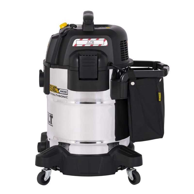 Aspirator umed-uscat DeWalt DXV38S-QT Stealthsonic – 38 l, inox, 800 W, sub 65 dB(A) - imagine 6