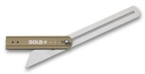 Echer reglabil Sola VSTG 250 – mâner din aluminiu, lamă din oțel inoxidabil, 250 mm