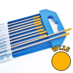 Electrod de wolfram Intensiv WL15 Ø 2,0 mm – vârf auriu, lantanat, pentru TIG în DC și AC