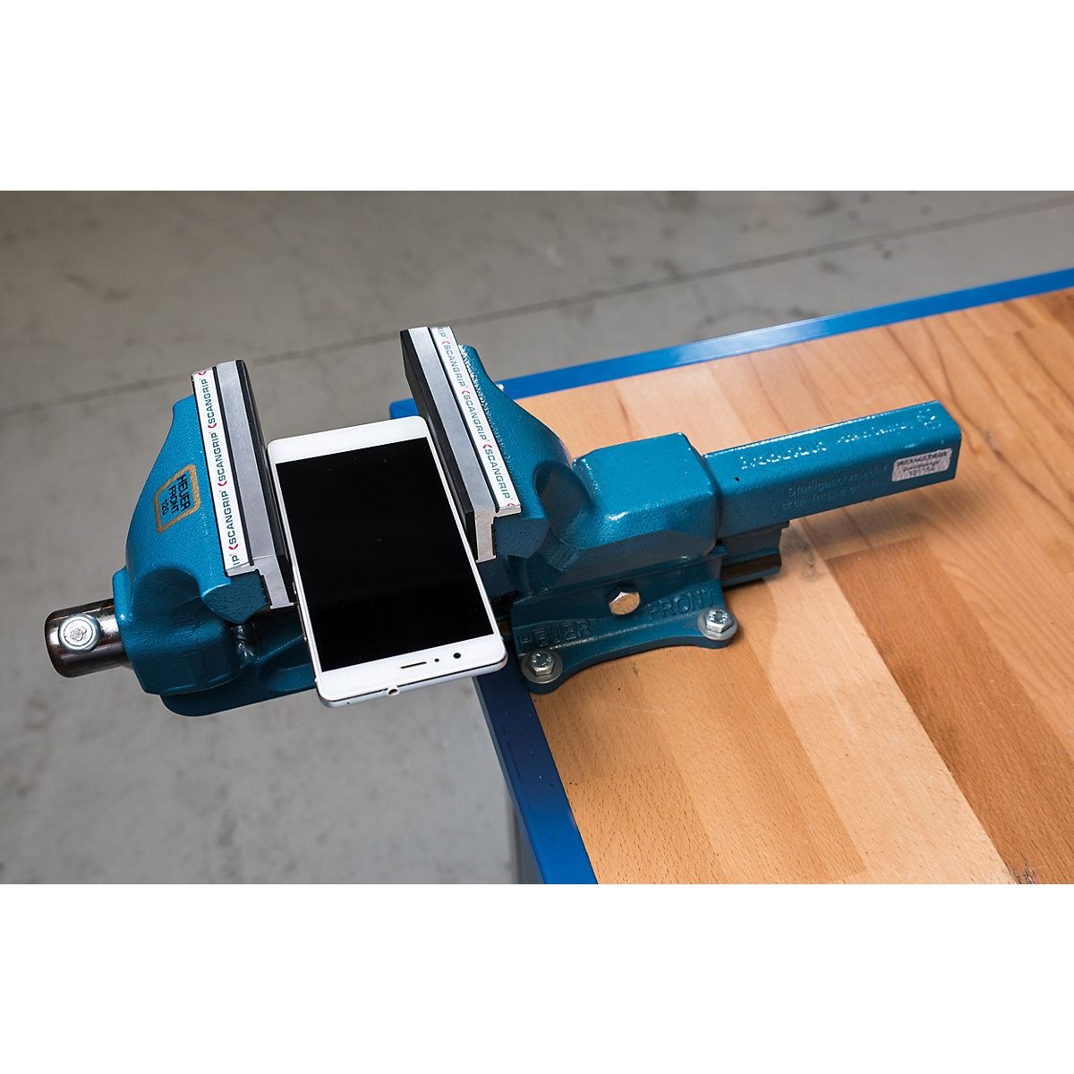 Fălci de protecție magnetice Scangrip MAGNEFIX G 120 mm – aluminiu cu acoperire din cauciuc