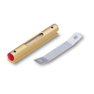 Fiolă de nivel Sola F 15 MF – sticlă și aluminiu eloxat, 15 cm, cu arc de reglare