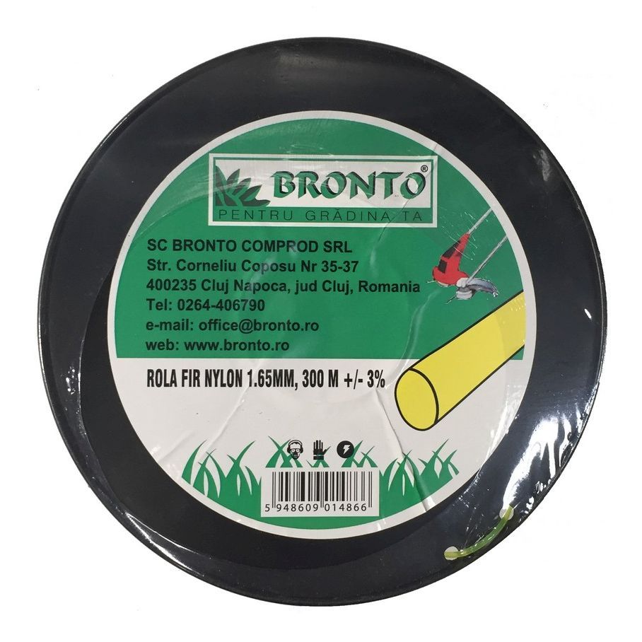 Fir nylon Bronto D165300 – 1,65 mm, 300 m, rotund, pe bobină