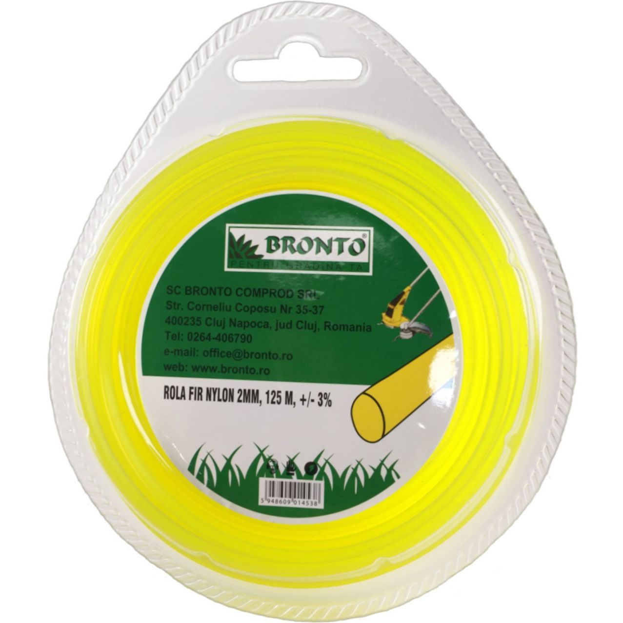 Fir nylon Bronto D20125 – 2 mm, 125 m, rotund, în blister