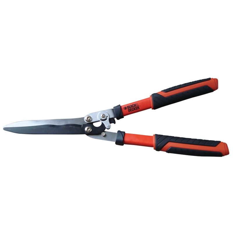 Foarfecă pentru gard viu Black+Decker 32350 – lamă ondulată, lungime 58,5 cm
