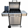 Grătar pe gaz Sandri Cucina 4F – 3 arzătoare de 4,0 kW, suprafață de gătit 65 × 40 cm