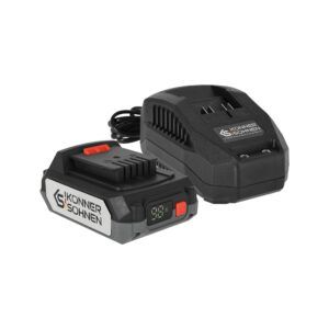 Kit acumulator Könner & Söhnen KS 20V2-1-KIT – acumulator Li-Ion 20 V 2 Ah și încărcător 2,4 A
