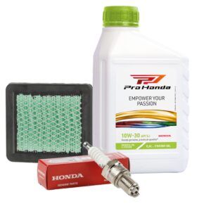 Kit de întreținere Honda pentru motoarele GC și GCV 135, 160, 190 – bujie, filtru de aer și ulei 10W-30