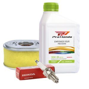 Kit de întreținere Honda pentru motorul GX120 – bujie, filtru de aer și ulei 10W-30