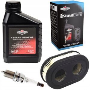 Kit de întreținere Briggs & Stratton 992232 pentru motoare 550E, 550EX, 575EX, 625EXi – ulei, filtru, bujie