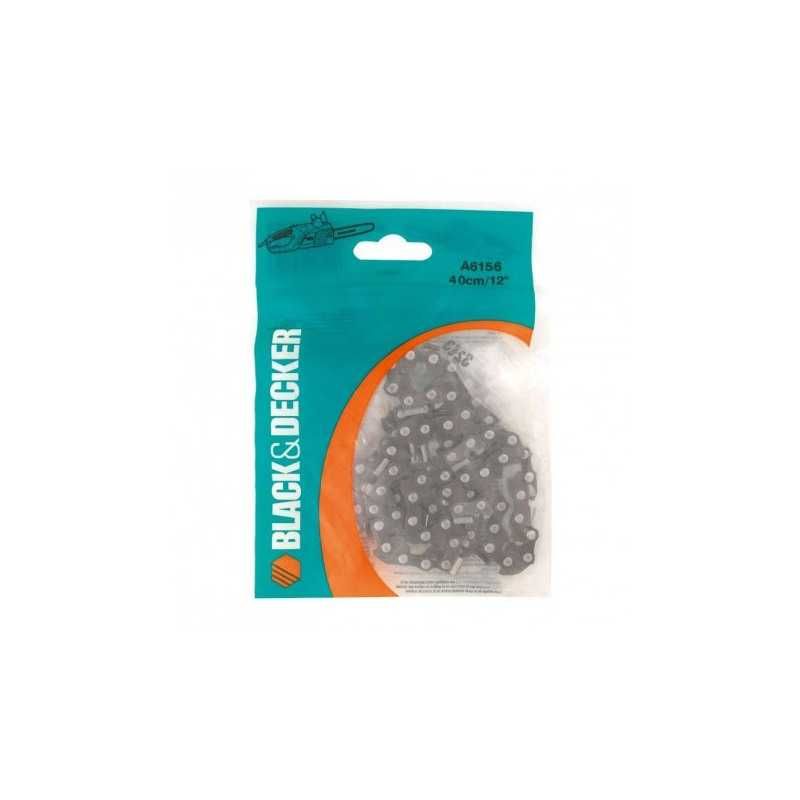 Lanț de rezervă Black+Decker A6156 pentru ferăstrău electric – 40 cm, pas de 3/8 inci, zală tampon - imagine 3