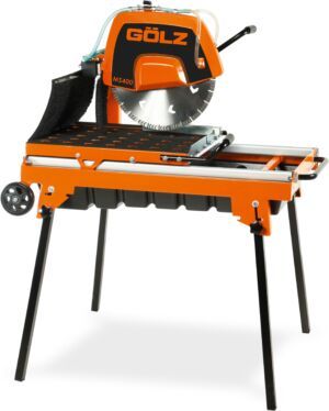Mașină de tăiat piatră și materiale de construcții Golz MS400 – disc 400 mm, 2,2 kW, tăiere la 45°