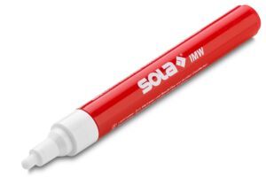 Marker industrial alb Sola IMW – putere mare de acoperire, vârf de 4,0 mm, 14 cm