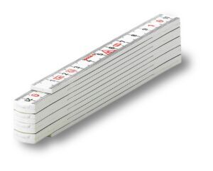 Metru pliant din plastic Sola HKM 1/10 W – 1 m, alb, din poliamidă armată cu fibră de sticlă