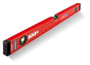 Nivelă cu bulă Sola REDM 3 100 – magnet cu neodim, lungime 100 cm, profil roșu