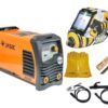 Pachet sudură MMA Jasic ARC 200 PRO (Z209) – invertor 200 A, mască, electrozi și mănuși
