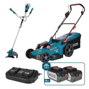 Pachet promoțional Könner & Söhnen KS 43LM-BCT40V-SET – mașină de tuns, trimmer și încărcător dublu