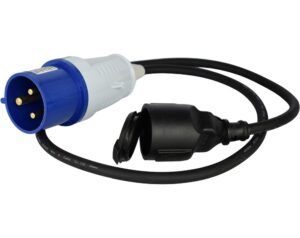 Prelungitor adaptor Könner & Söhnen KS EX1M-1S – 32 A la 16 A, 3600 W, 1 m