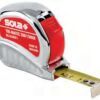 Ruletă Sola TM 3 (ambalaj de 6 buc.) – bandă de oțel de 3 m, carcasă cromată