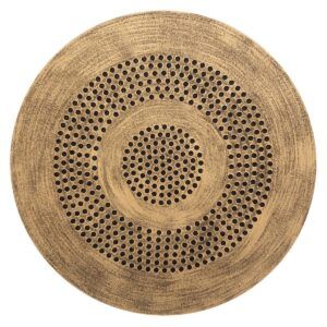 Set 2 măsuțe de cafea Atmosphera Etnik din metal și MDF, culoare cupru