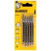 Set 5 pânze de fierăstrău pendular DeWalt DT2166 – HCS pentru lemn, coadă T, 100 mm