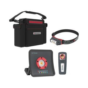 Set de 3 lămpi LED pentru detailing Scangrip DETAILING KIT ESSENTIAL, cu geantă