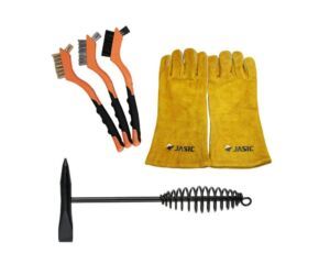 Set pentru îndepărtarea zgurii de sudură Intensiv – ciocan, 3 perii mini și mănuși