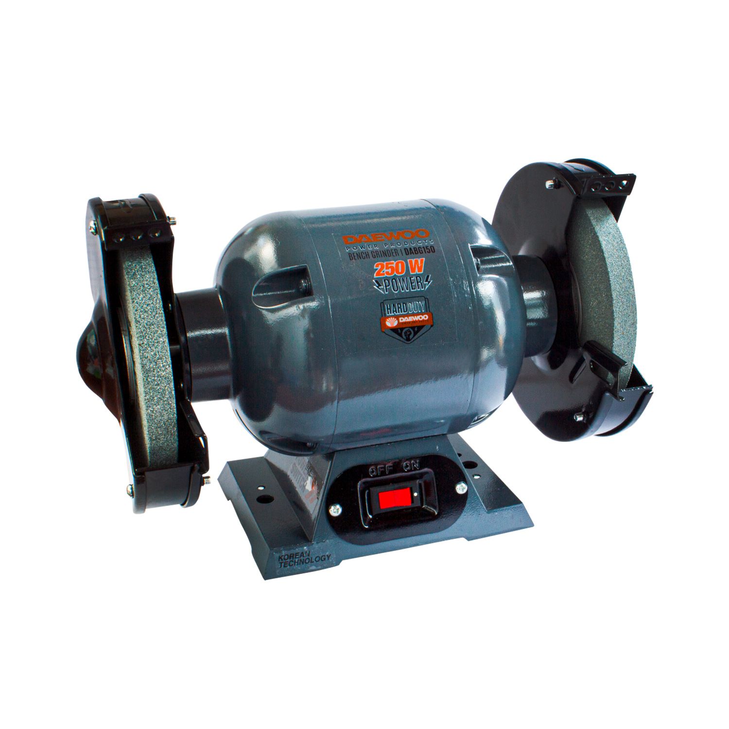 Polizor de banc Daewoo DABG150 – 250 W, disc de 150 mm, 2980 rpm