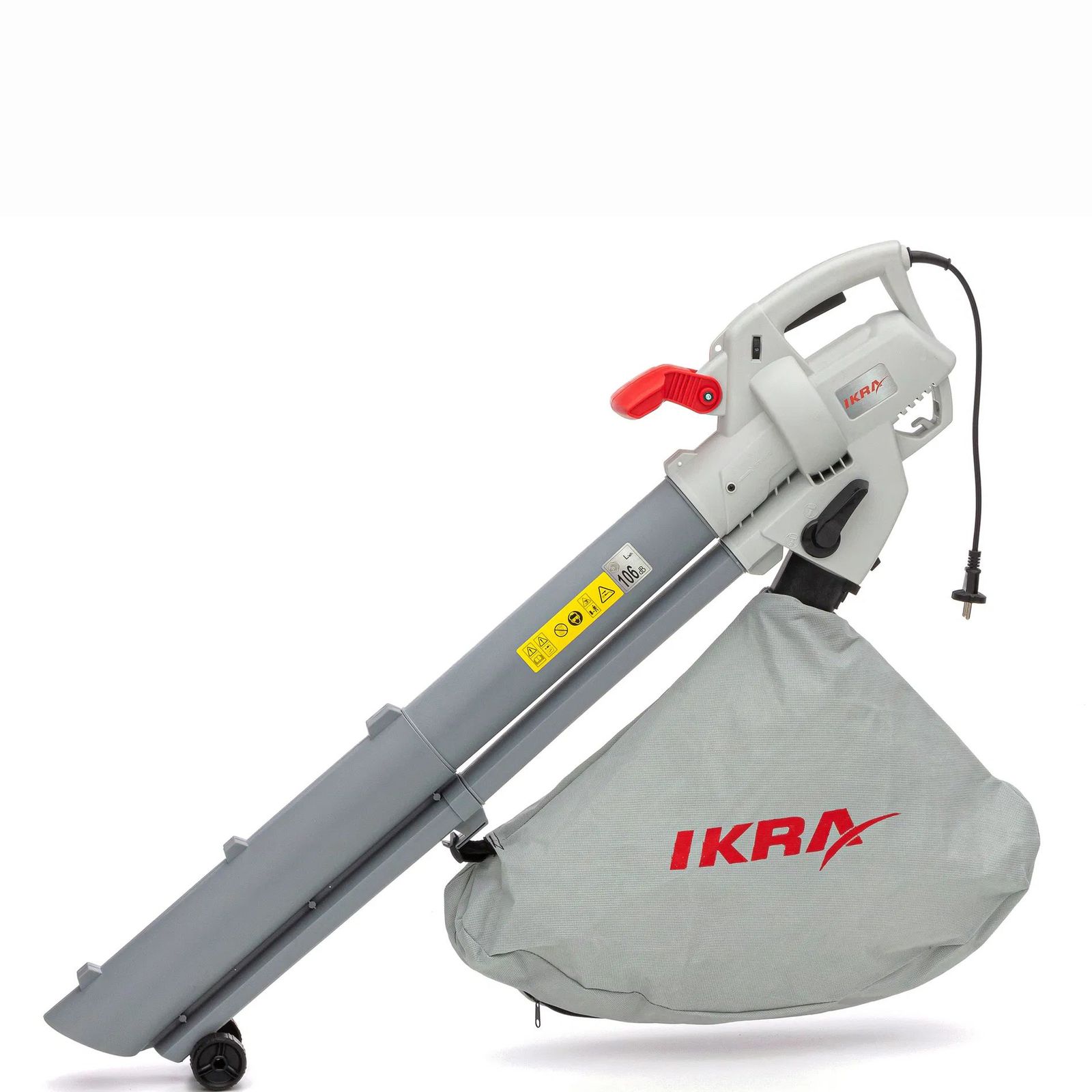 Aspirator și suflantă electrică de frunze Ikra IEBV 3000 – 3000 W, sac de 45 l