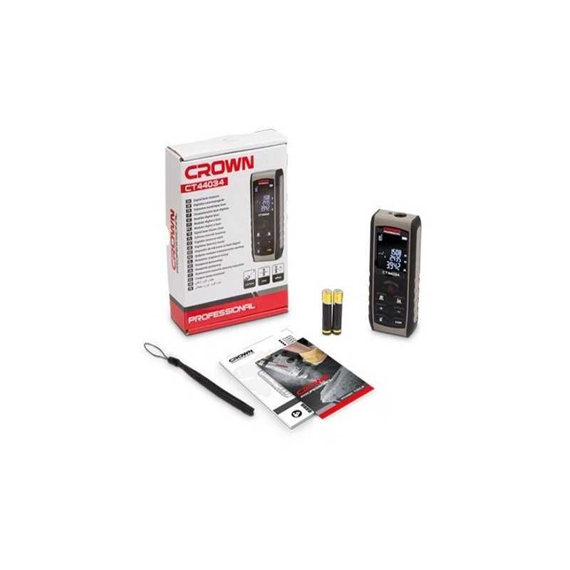 Telemetru laser digital Crown CT44034 – 80 m, precizie ±2 mm, senzor de înclinare - imagine 3