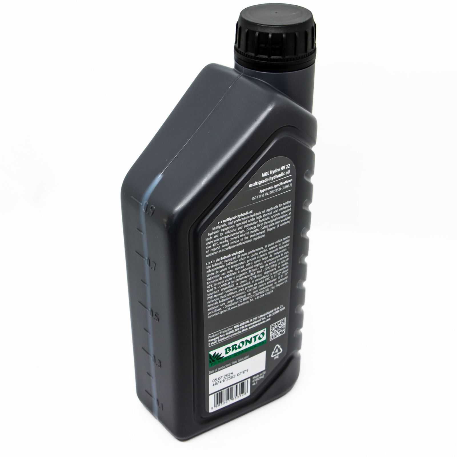 Ulei hidraulic MOL Hydro HV 22 – 1 litru, ISO VG 22, multigrade - imagine 3