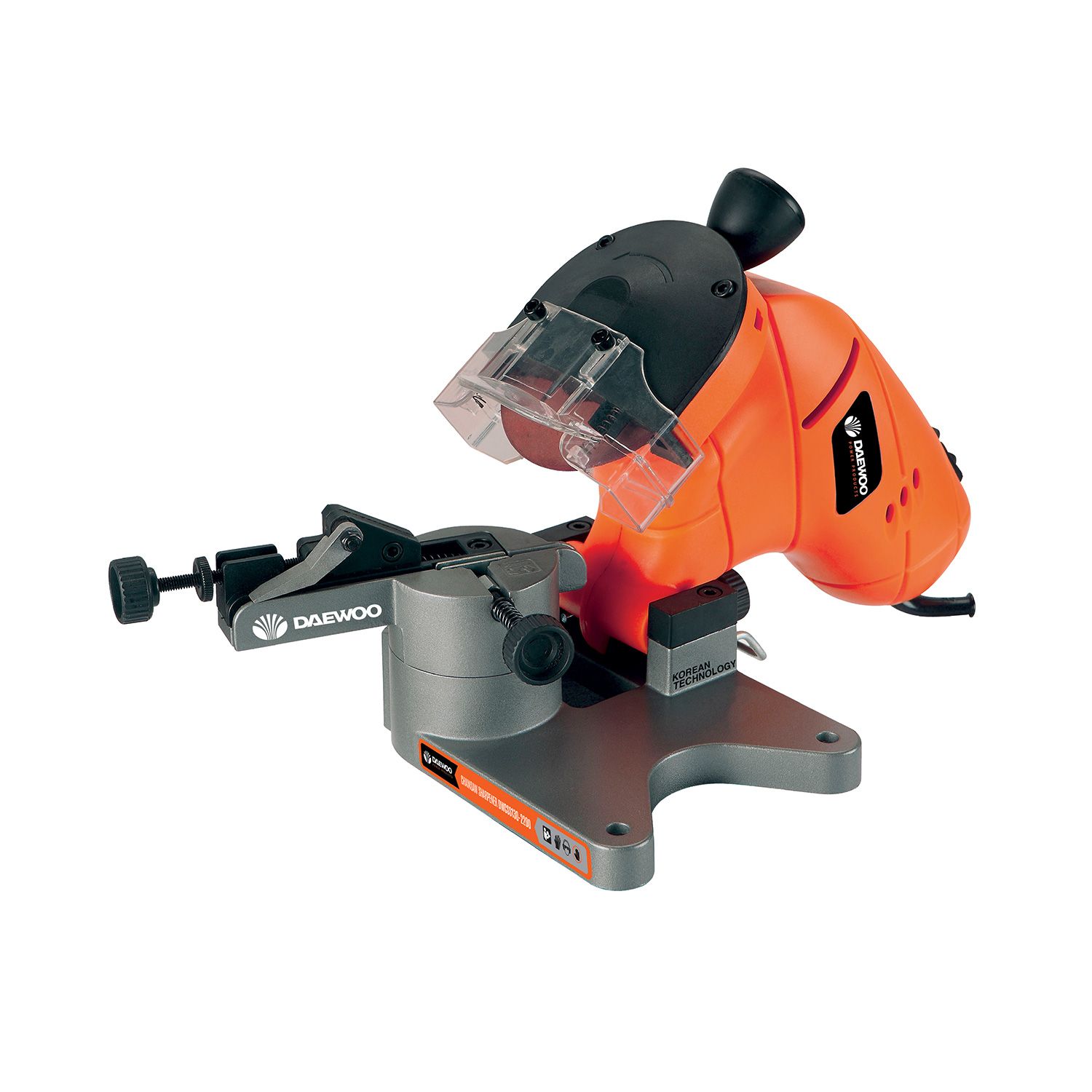 Ascuțitor de lanț Daewoo DWCSS130-220 – 130-220 W, disc de 100 mm, masă reglabilă ±30°